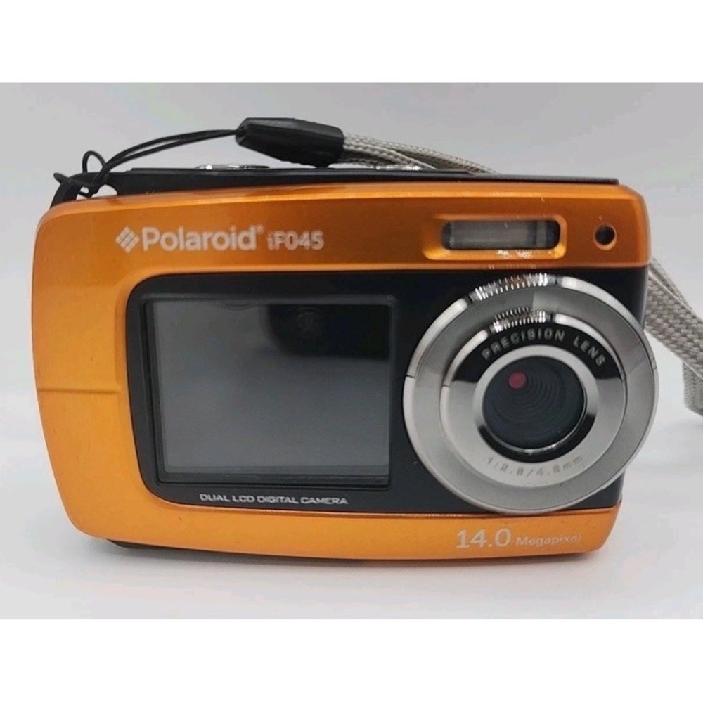 Polaroid iF045 Orange 14.0 MP/Dual Screen LCD Digital